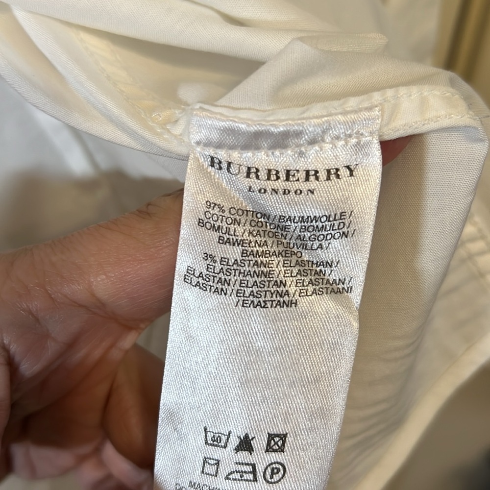 Burberry embroidered button down shirt - Picture 5 of 8